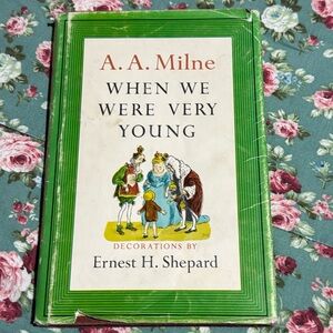 When we were very young (book) by A. A. Milne. Vintage reprint from 1961. Used.